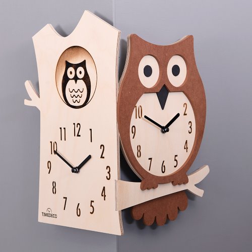 Owl Corner Clock