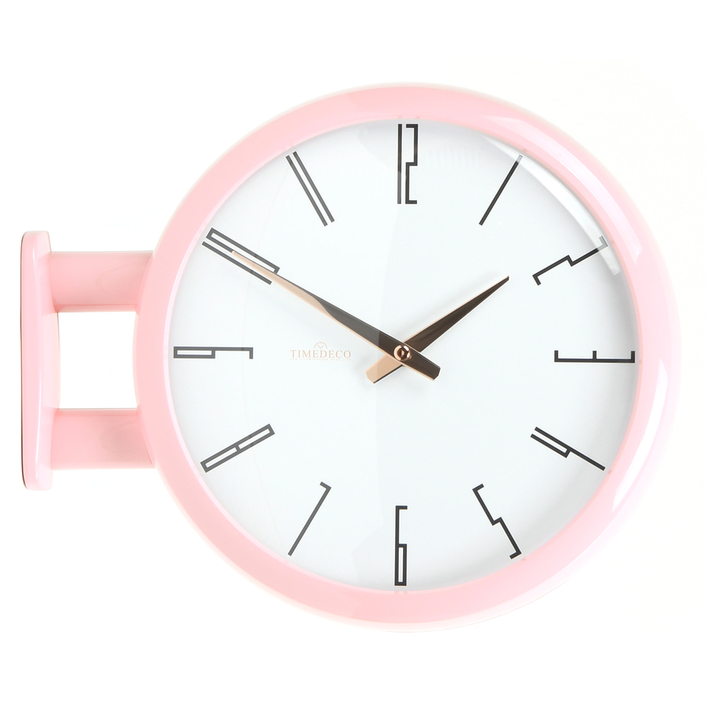 Morden Double Clock A7(Baby Pink)