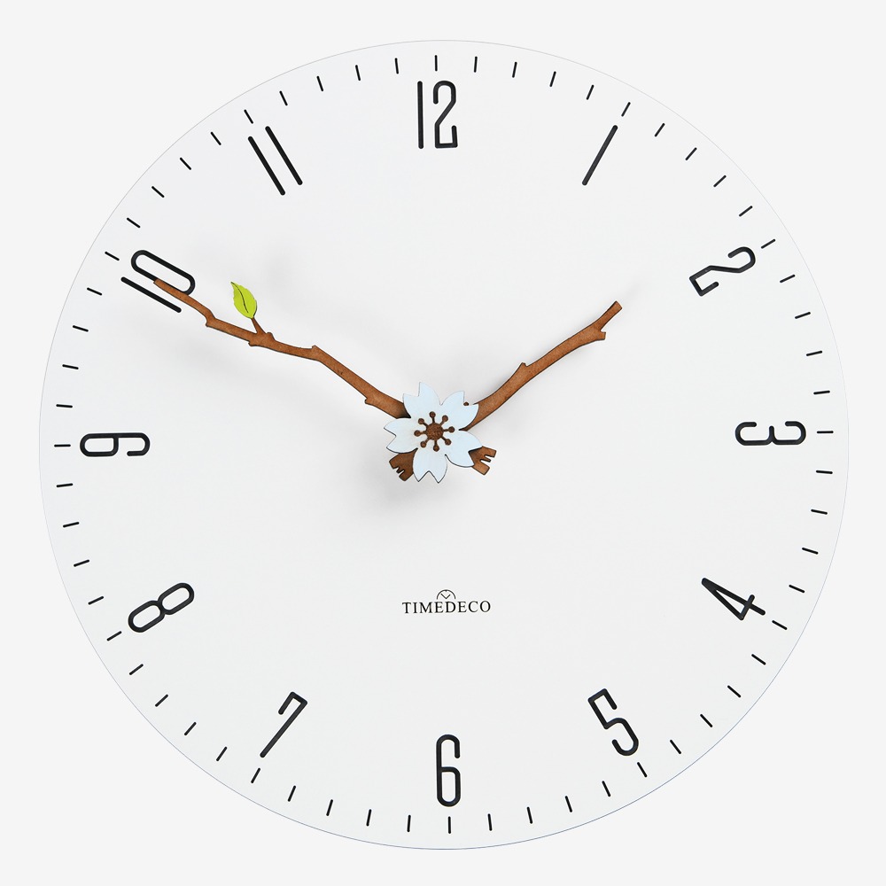 플로랄 리프 벽시계 (Floral Leaf Clock)
