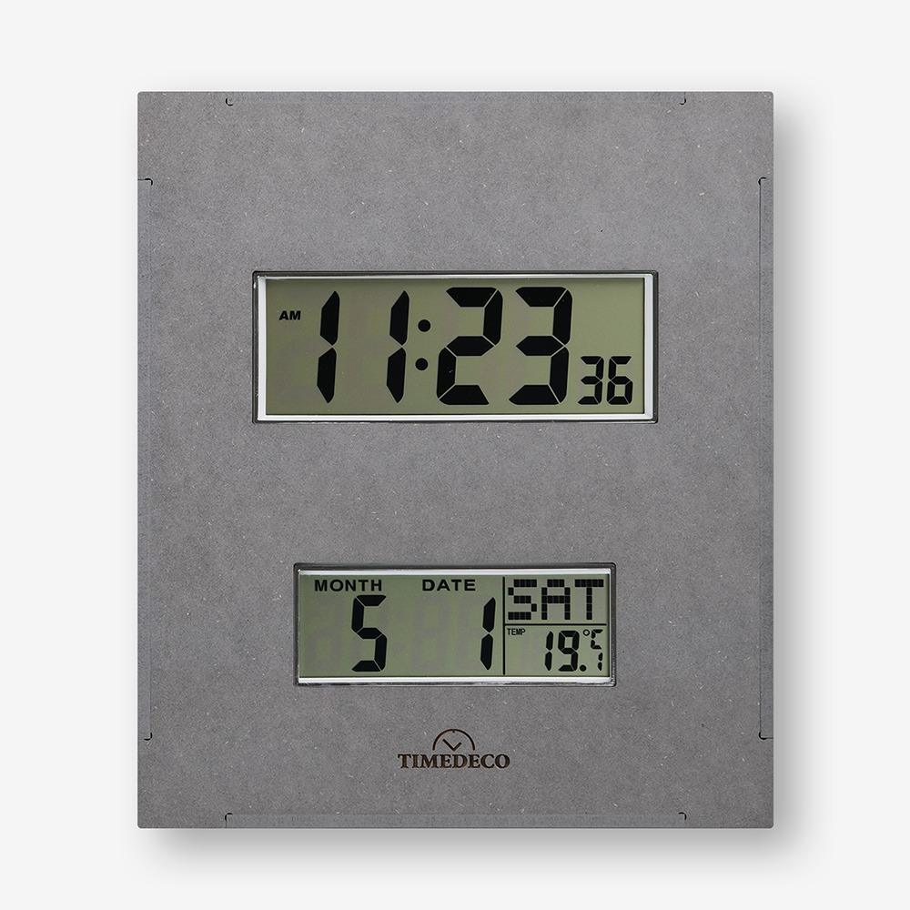 디지털 벽시계-그레이 (Digital Clock - Gray)