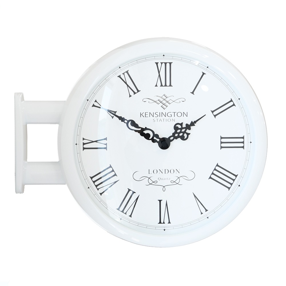 Morden Double Clock London(White)