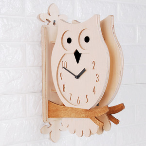 Owl Double Clock(W)