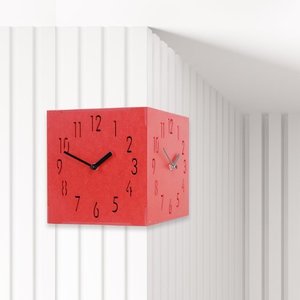 Corner Clock(Red)