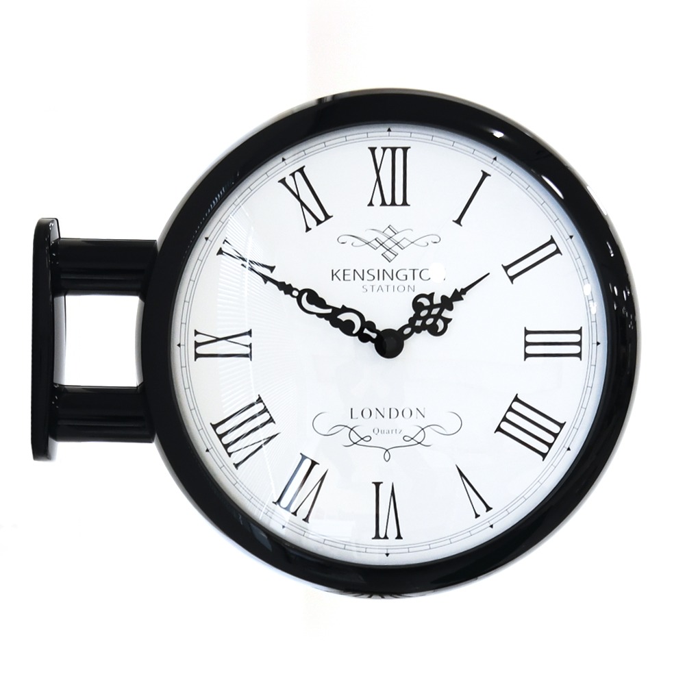 Morden Double Clock London(Black)