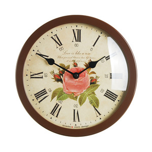 Round Clock Flower1(BR)