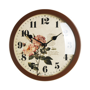 Round Clock Flower2(BR)