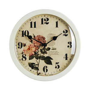 Round Clock Flower2(IV)