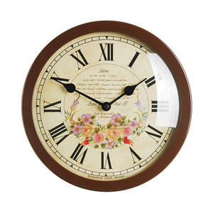 Round Clock Flower5(BR)