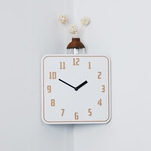 In corner(White) Clock